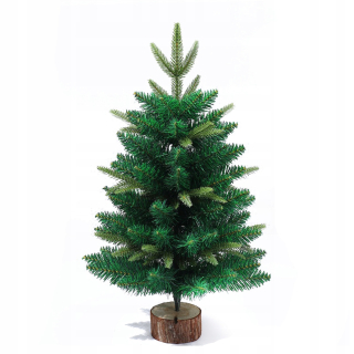 UMELÝ VIANOČNÝ STROMČEK, PRÍRODNÝ SMREK 60 CM PE AKO ŽIVÝ, HRUBÝ, KRÁSNY na kmeni